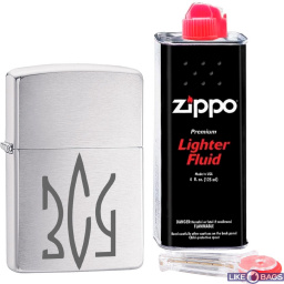 Zippo &quot;ЗСУ&quot; Подарунковий набір Запальничка Zippo 200 + кремній + бензин