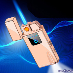Запальничка usb + форсунка з ліхтариком у подарунковій упаковці LB-642Gold