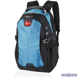 Рюкзак водонепроникний з ортопедичною спинкою + USB, 7698C