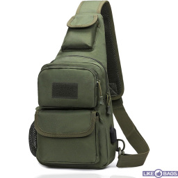 Сумка бананка 6л чоловіча зелена EAGAR LB-450