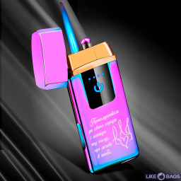 Дворежимна запальничка USB + турбо &quot;Герб із серцемі&quot; у подарунковій упаковці LB-516U4