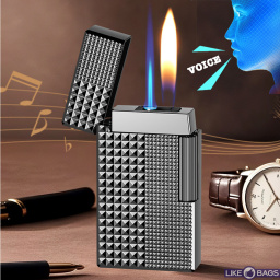 Подарункова запальничка газова Zenith з двома режимами турбо форсунка + класичне полум'я LB-821