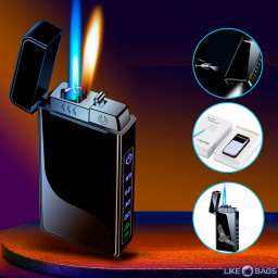 Запальничка usb електроімпульсна + форсунка + ліхтарик, трирежимна запальничка LB-703