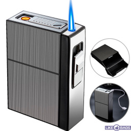 Запальничка юсб та турбо два режими полум'я з футляром LB-620