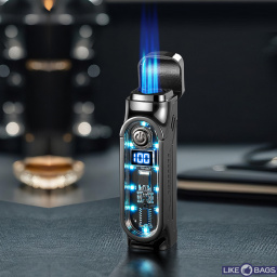 Газова турбо запальничка BlastFire з електронним підпалом та дісплеєм