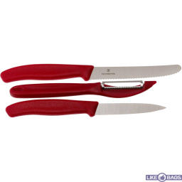 Victorinox SwissClassic овочеві ножі червоні, нобор з 3, 6.7111.31