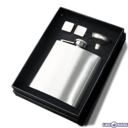 Подарунок для мисливця фляга, 4 стаканчики та лійка в наборі 9oz LB-162