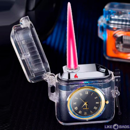 Запальничка форсунка + годинник у подарунковій упаковці LB-715
