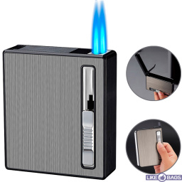 Запальничка на 2 форсунки в подарунковій упаковці з футляром 20шт LB-616