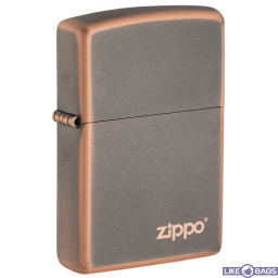 Zippo Rustic Bronze Zippo Logo 49839ZL, запальничка зиппо лого