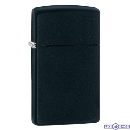 Zippo Slim® Black Matte 1618 запальничка тонка матова чорна