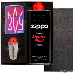 Zippo запальничка ЗСУ з бензином та кремнієм зиппо в подарунковому наборі Box151ZLu4