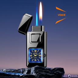 Ззапальничка з голосовим керуванням ChronoFire дворежимна з годинником LB-826B