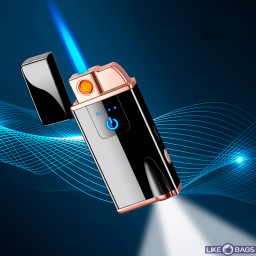 Запальничка usb + форсунка з ліхтариком у подарунковій упаковці LB-642B