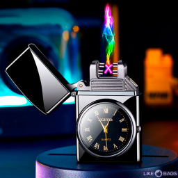 Usb запальничка з годинником в подарунковій упаковці LB-754B
