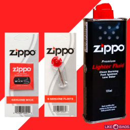 Zippo бензин + кремній + гніт VR 3141