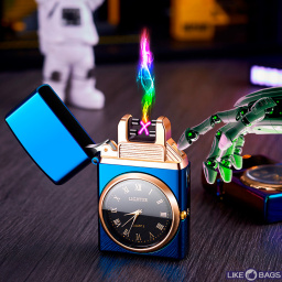 Usb запальничка з годинником zippo в подарунковій упаковці LB-755C