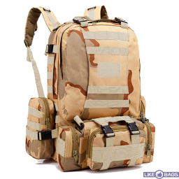 Тактичний рюкзак камуфляж пісочний 55л Victory LB-497
