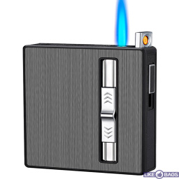 Запальничка USB та газова два режими полум'я з футляром US-658