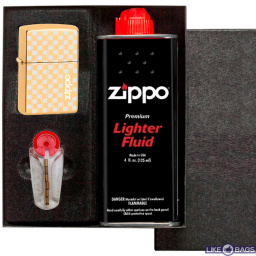 Запальничка Zippo лого зиппо, набір зиппо запальничка, бензин та кремній зиппо 254U2
