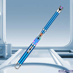 Кухонна USB запальничка Lumin синя з підсвіткою LB-809C